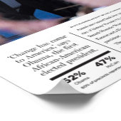 Obama : Affiche de journal historique (Coin)