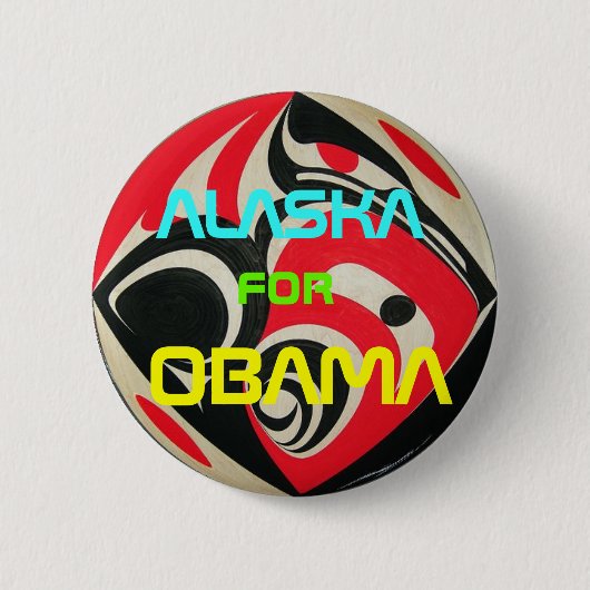 Obama Alaska Button (Voorkant)