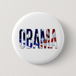Obama Amerika vlag Ronde Button 5,7 Cm