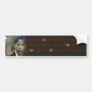 Obama Anti-Christus Bumpersticker