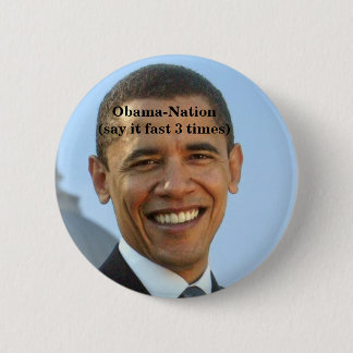 Obama-anti. Ronde Button 5,7 Cm