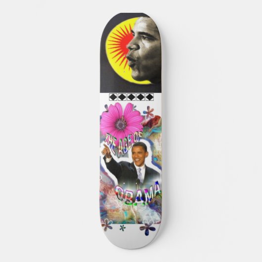 Obama Aquarius Skateboard Deck (Voorkant)