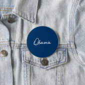 OBAMA AUTOGRAPH RONDE BUTTON 7,6 CM (In situ)