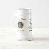 Obama avec JFK - Stein Mug (Devant gauche)