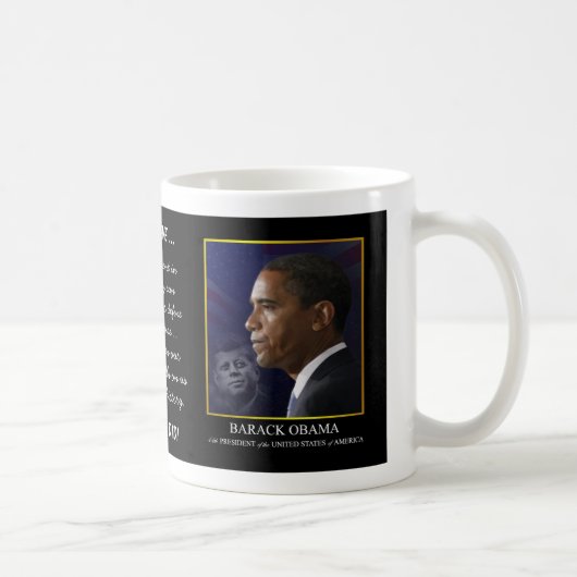 Obama avec Kennedy - Coffee Mug (Droite)