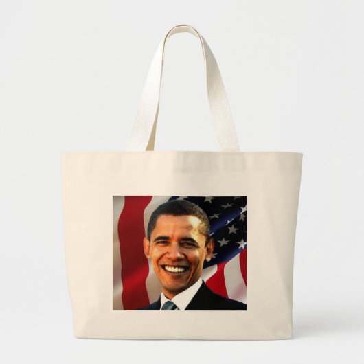 Obama Bag Grote Tote Bag (Voorkant)