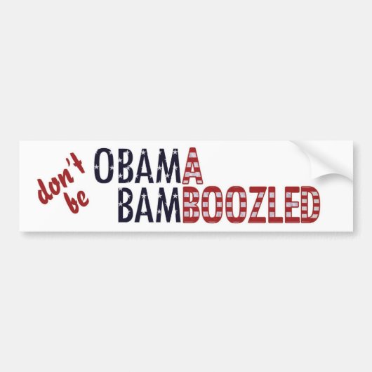 Obama Bamboozled - Gepersonaliseerd Bumpersticker (Voorkant)