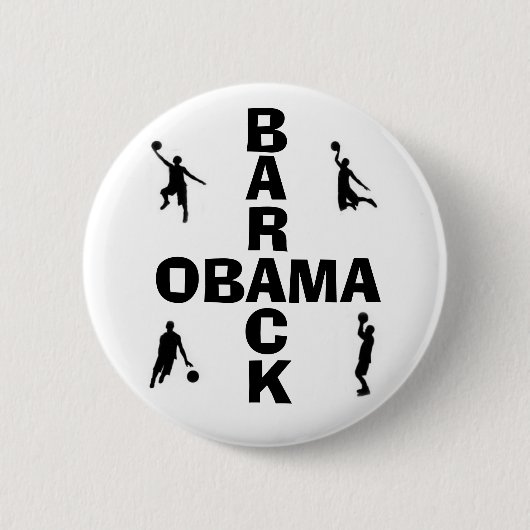 Obama Basketball Button (Voorkant)