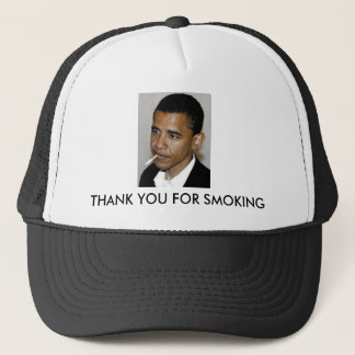 Obama, bedankt voor het roken trucker pet
