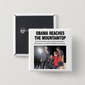 Obama bereikt de Button van de bergtop (Voorkant /achterkant)