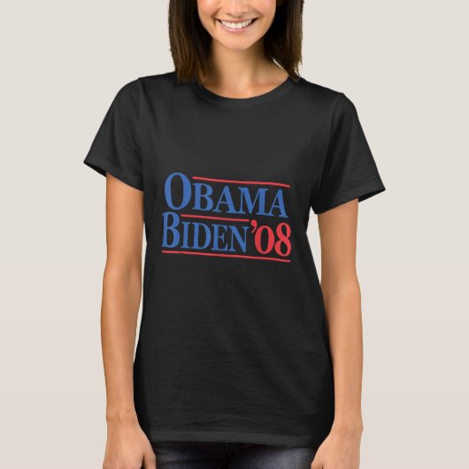 Obama Biden 08-campagne T-shirt (Voorkant)