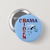 Obama & Biden '08 Ronde Button 5,7 Cm (Voorkant /achterkant)