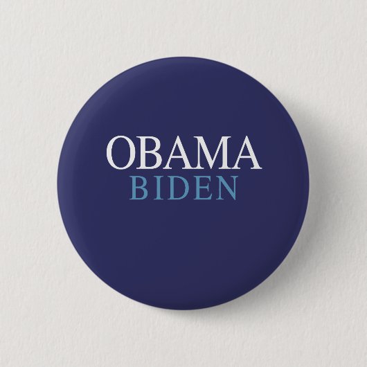 OBAMA / BIDEN 08 RONDE BUTTON 5,7 CM (Voorkant)