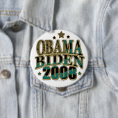 Obama Biden '08 Ticket Ronde Button 4,0 Cm (In situ)