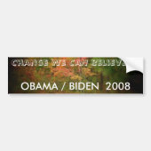 OBAMA/BIDEN 2008 BUMPERSTICKER (Voorkant)