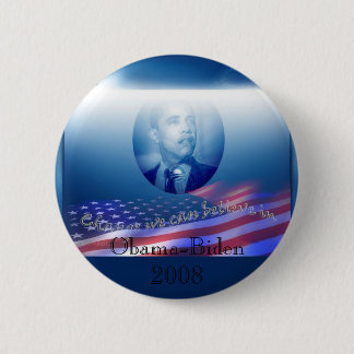 Obama-Biden 2008 Ronde Button 5,7 Cm