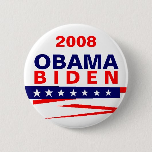 OBAMA-BIDEN, 2008 RONDE BUTTON 5,7 CM (Voorkant)