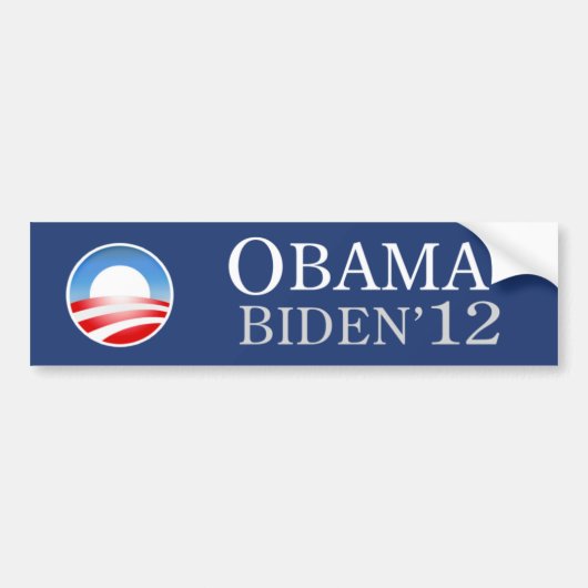 Obama Biden 2012 Bumpersticker (Voorkant)