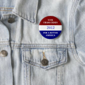 OBAMA BIDEN 2012 Button (In situ)