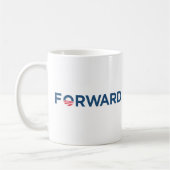 Obama Biden 2012 Forward (donkerblauw) Koffiemok (Links)