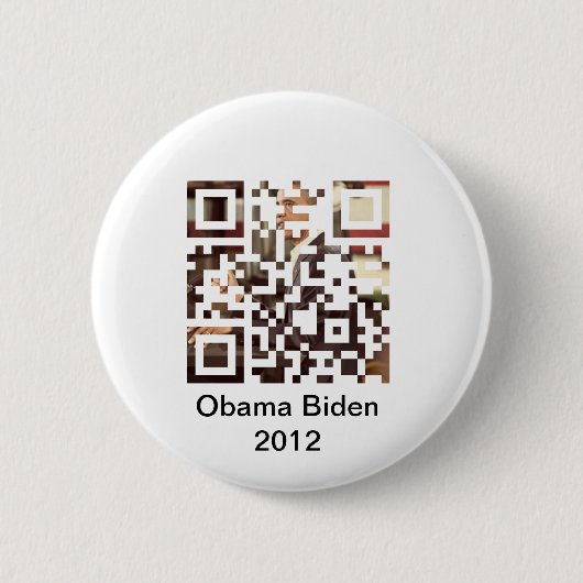 Obama Biden 2012 Ronde Button 5,7 Cm (Voorkant)