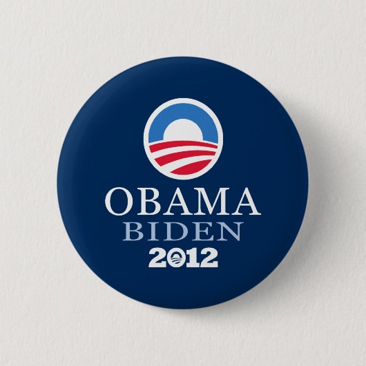 Obama Biden 2012 Ronde Button 5,7 Cm (Voorkant)