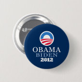 Obama Biden 2012 Ronde Button 5,7 Cm (Voorkant /achterkant)