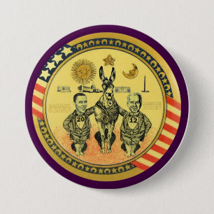 Obama Biden 2012 Washington DC Ronde Button 7,6 Cm