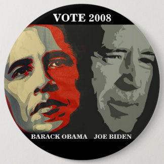 obama biden art copy , BARACK OBAMAJOE BIDE .. Ronde Button 6,0 Cm