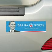 Obama Biden Barack Obama Black & White Afbeelding Bumpersticker (Op auto)