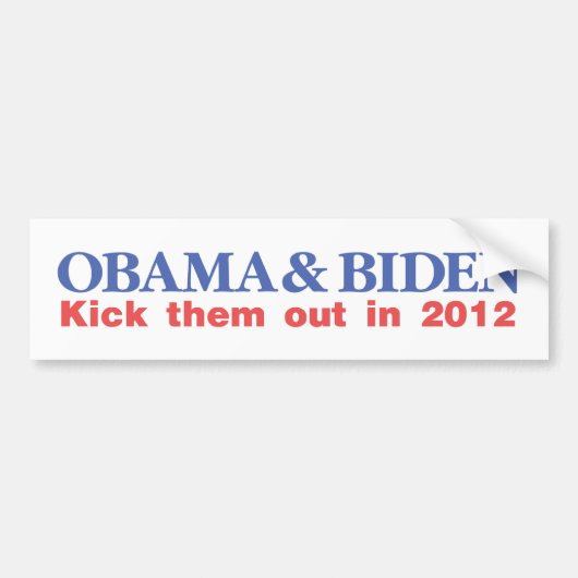 Obama & Biden Bumpersticker (Voorkant)