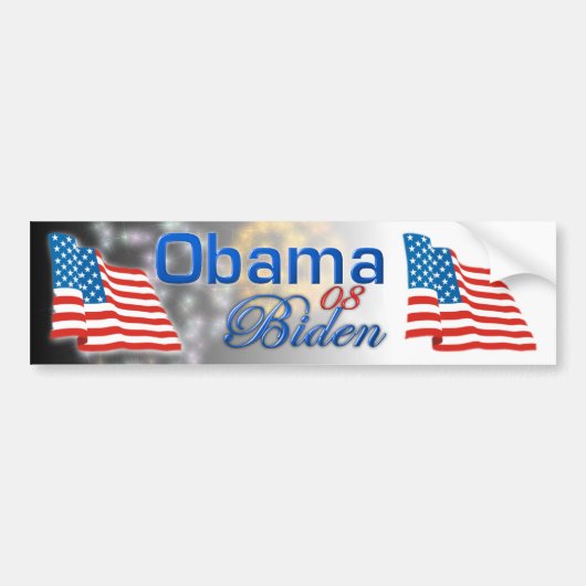 Obama Biden Bumpersticker (Voorkant)
