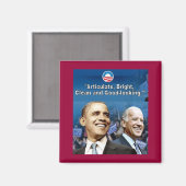 Obama Biden Carré Magnet (Recto/Verso)
