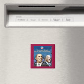 Obama Biden Carré Magnet (In Situ (Lave-vaisselle))