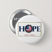 Obama Biden HOPE Button (Voorkant /achterkant)