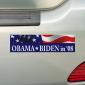 Obama Biden in '08 Bumpersticker (Op auto)
