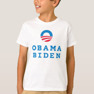 Obama Biden "O" Logo verticaal (kleur) T-shirt