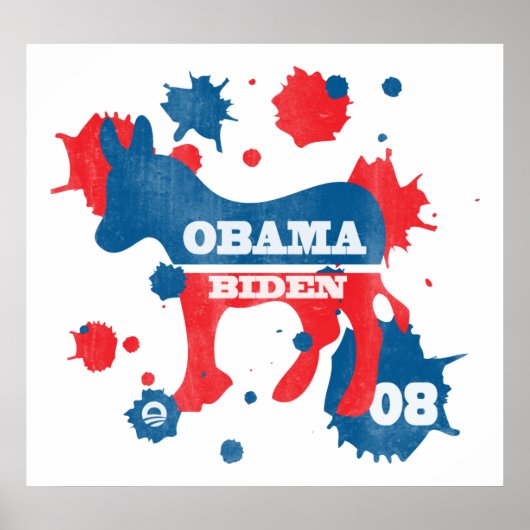 Obama Biden Paint Poster (Voorkant)