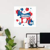 Obama Biden Paint Poster (Thuiskantoor)