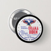 Obama Biden Ticket Button (Voorkant /achterkant)