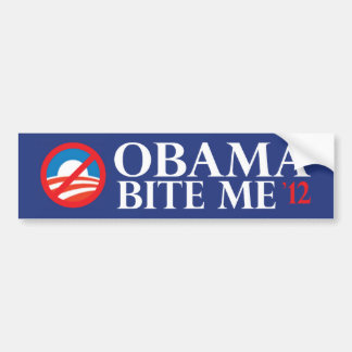 obama bijt me 12 bumpersticker