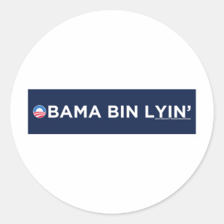 Obama bin Lyin' Ronde Sticker