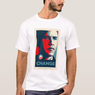 obama black en red jersey t-shirt