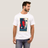 obama black en red jersey t-shirt (Voorkant volledig)