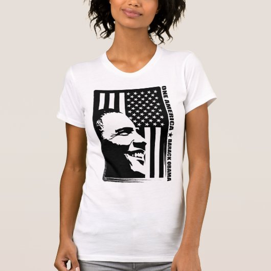 Obama Black en White T-shirt (Voorkant)