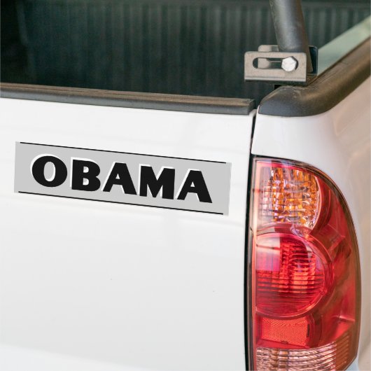 Obama Black op Grey Bumpersticker (Op Truck)