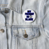 Obama Black President Button (In situ)
