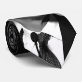 Obama Black/White Stropdas - Gepersonaliseerd (Opgerold)