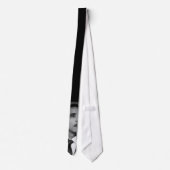 Obama Black/White Stropdas - Gepersonaliseerd (Achterkant)