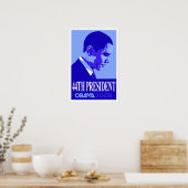 Obama Blue 44e Poster du Président 3 (Cuisine)